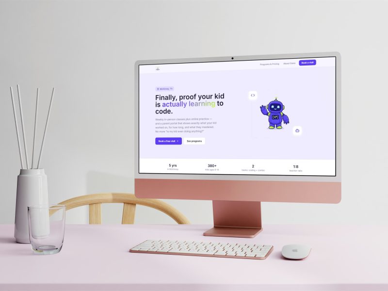 The nine year old could not log in without his mother, case study screenshot by Femmy Creative Hub